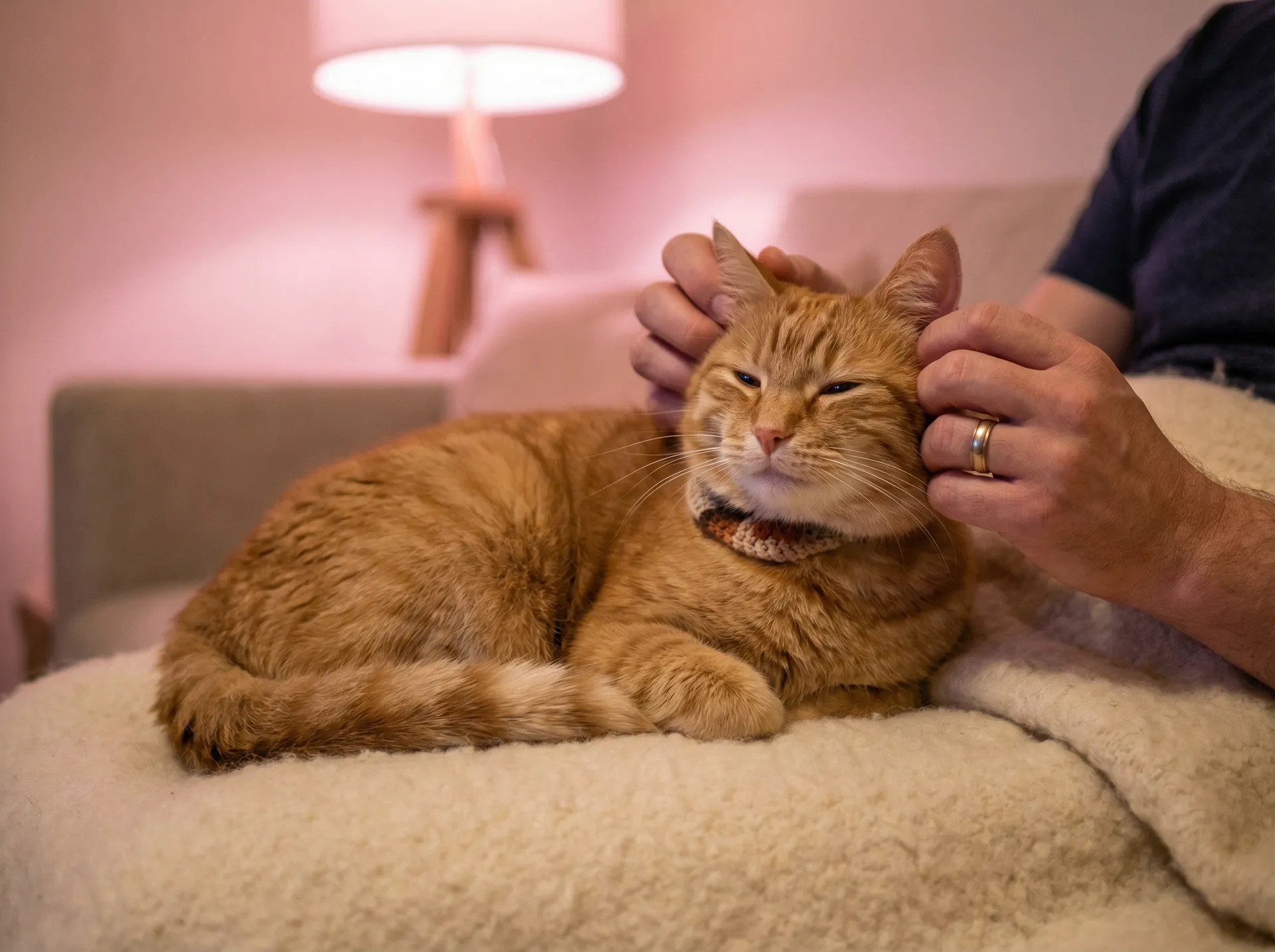 猫咪被温柔抚摸的幸福时刻 - 青梅竹马是消防员的